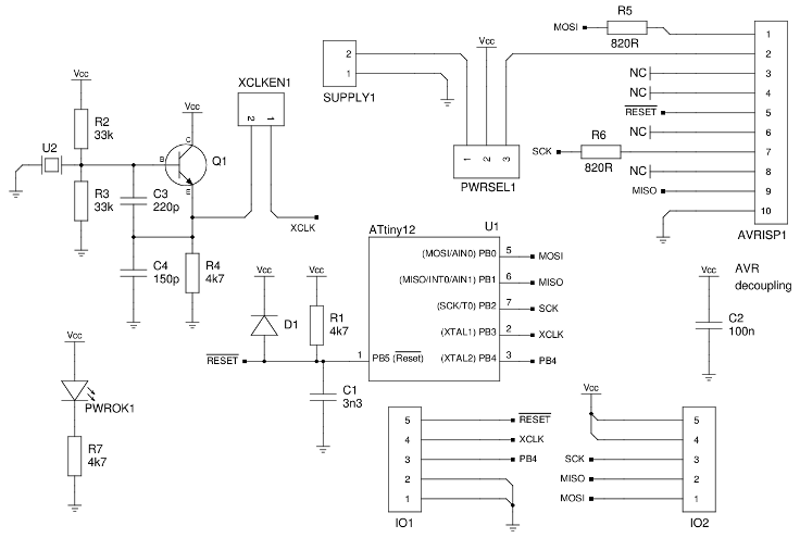 ATtiny13 development board